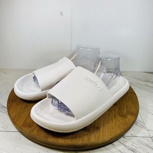 Comfort Mens Thick Flip-flop White Size 10-10.5 NEW